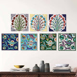 Decorative Ceramic Tile Wall Art – Tulip & Floral Collection
