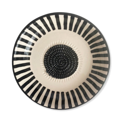 Garlic Grater Bowl, Ceramic Grater Plate, 7" Ceramic Garlic Grinder, Decorative Grater Bowl