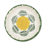 Garlic Grater Bowl, Tropical Green Plate, 7" Ceramic Garlic Grinder, Decorative Grater Bowl