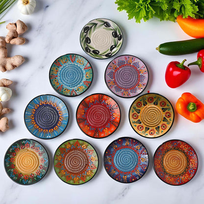 Garlic Grater Plate, Ceramic Grater Plate, 5" Ceramic Garlic Grinder, Decorative Garlic Mincer