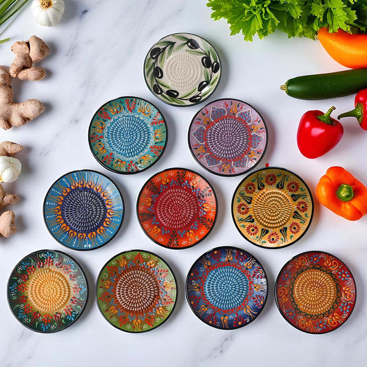 Garlic Grater Plate, Ceramic Grater Plate, 5" Ceramic Garlic Grinder, Decorative Garlic Mincer