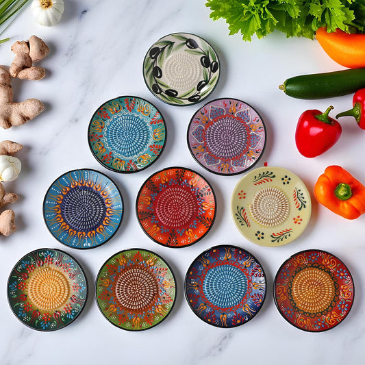 Garlic Grater Plate, Ceramic Grater Plate, 5" Ceramic Garlic Grinder, Decorative Garlic Mincer