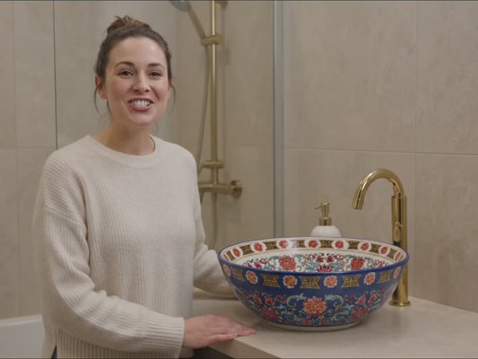 Elegant blossoms and ornamental motifs inspired by heritage ceramics