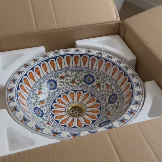 Perfect for farmhouse, Mediterranean, traditional, and eclectic bathrooms