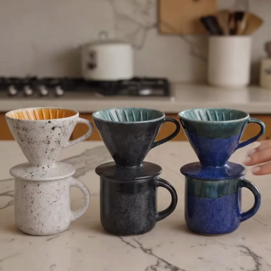  Gradient Glaze Brewer, Ceramic Coffee Filter